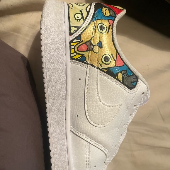 hand painted one piece nikes women’s size 9 or men’s size 7 - Picture 8 of 11